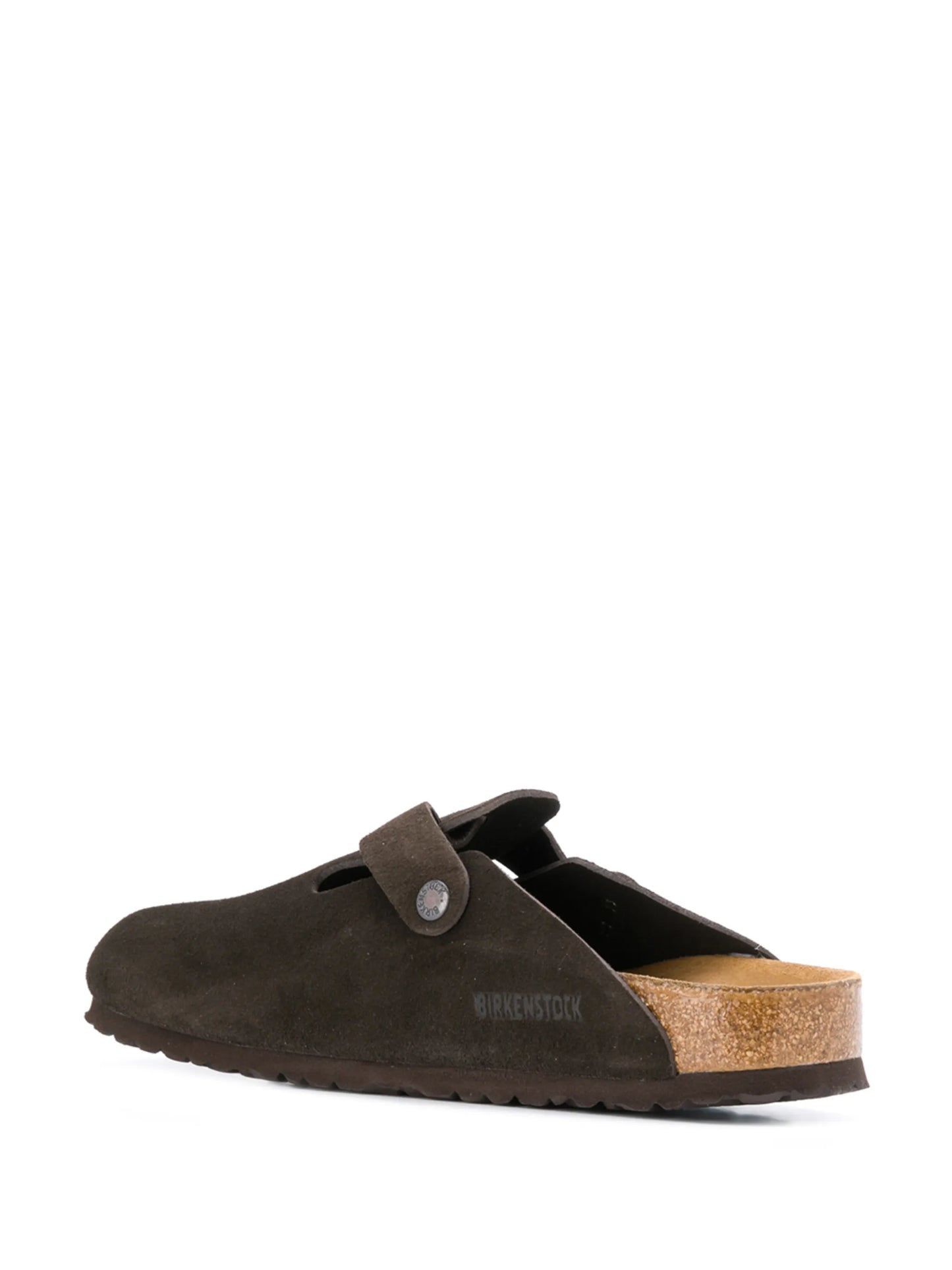 Birkenstock Boston Suede Mules - "Dark Brown"