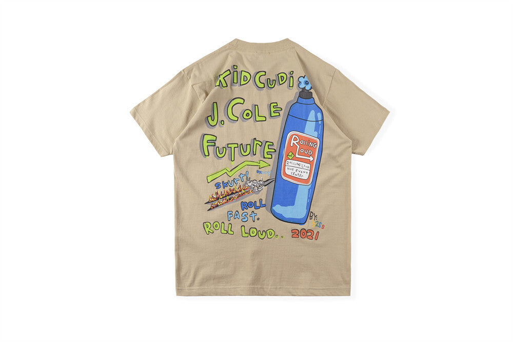 Rolling Loud T-Shirt • Kid Cudi • J. Cole • Future 'Beige'