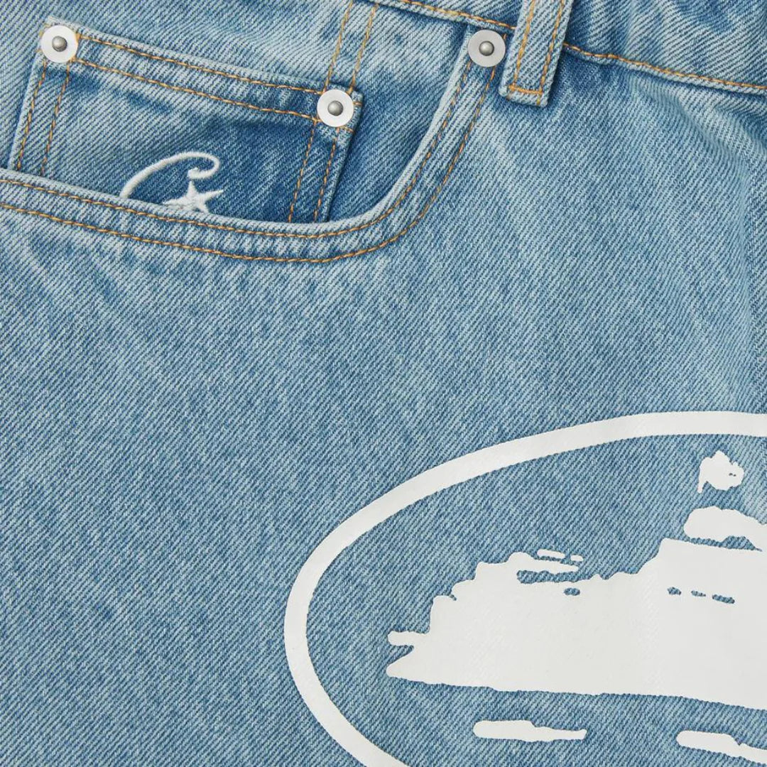 Corteiz OG Denim Shorts - 'Sky Blue'