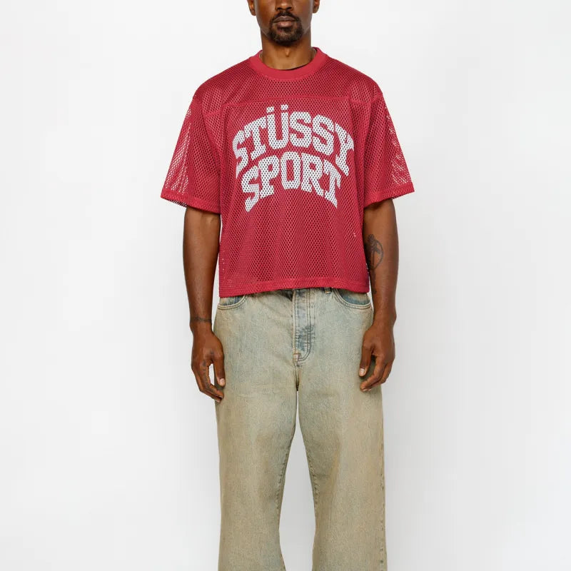 Stussy Sport Mesh Jersey - 'Red'