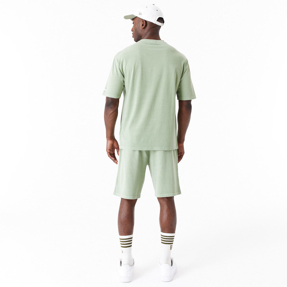 New Era Washed Over Sized Olive Tee