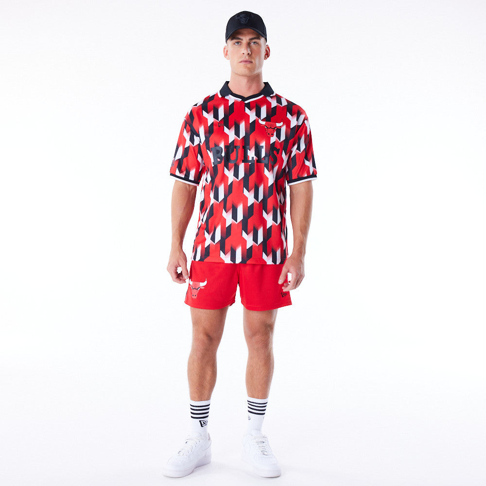 Chicago Bulls NBA Soccer Red Shorts