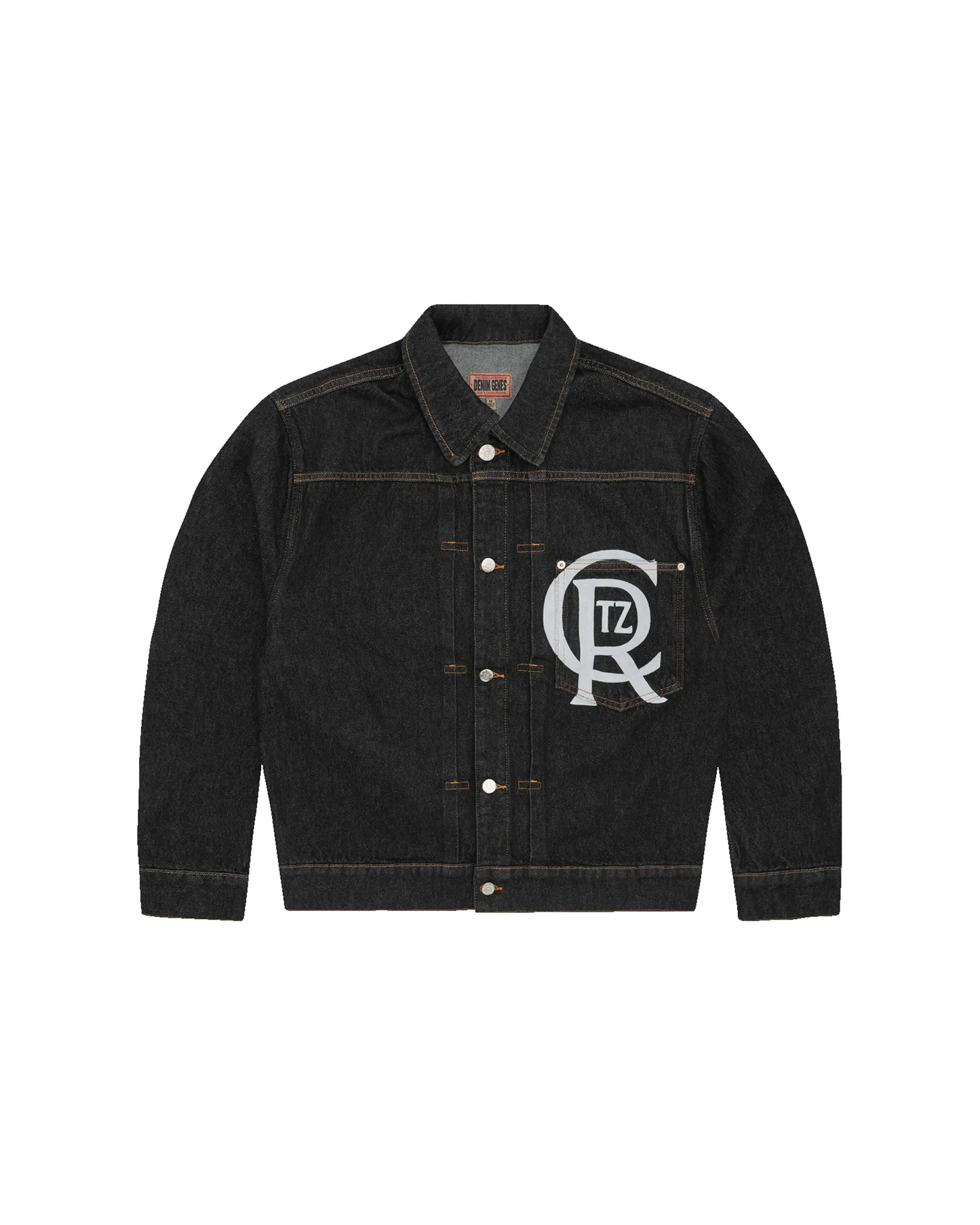 Corteiz Crest Chainstitch Denim Stitch - "Washed Black"