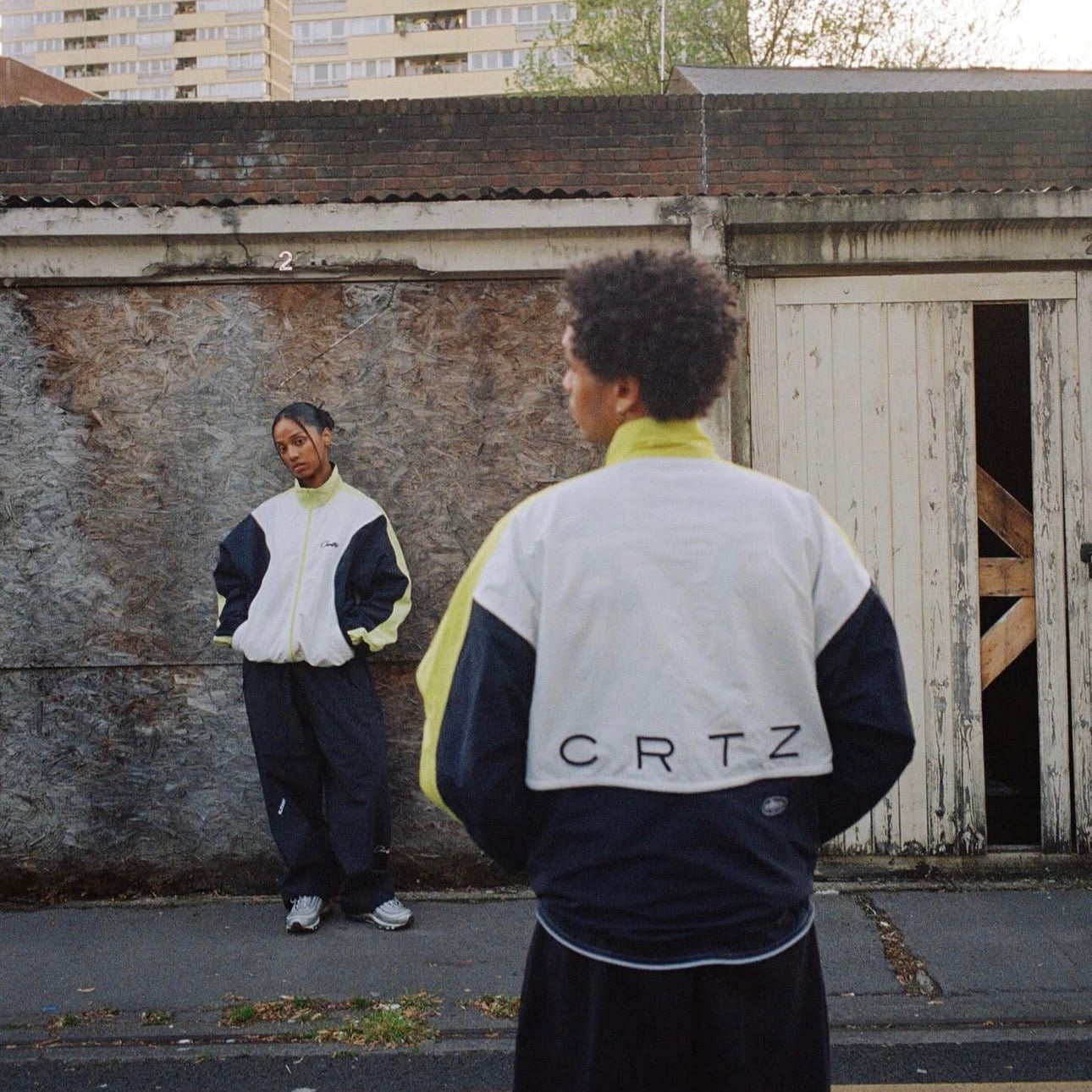 Corteiz Wingz Shuku Jacket 'Navy/Lime'