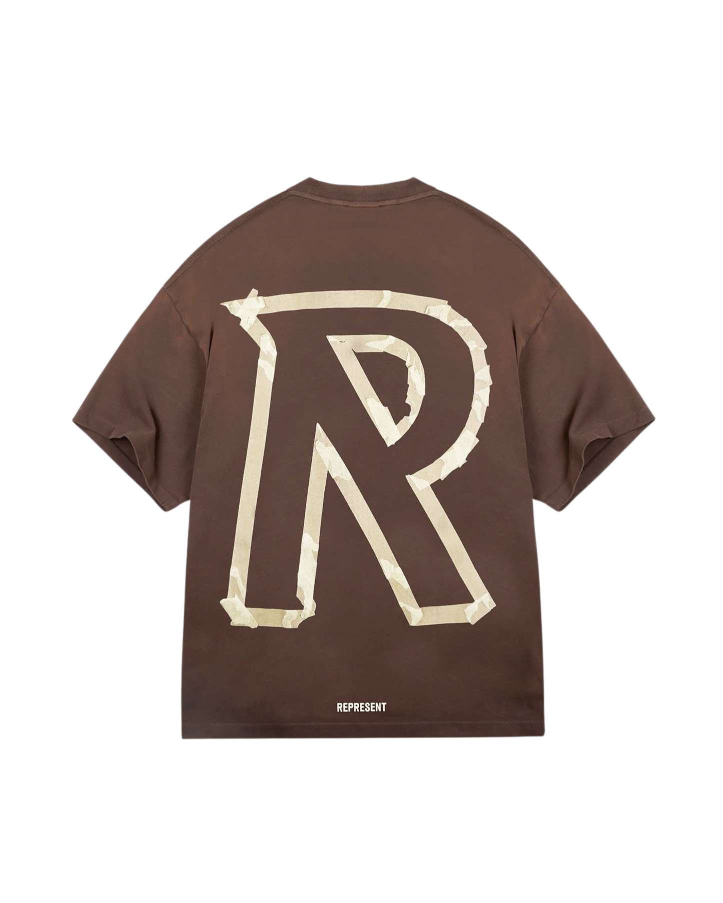 Represent Masking Tape Initial T-Shirt - "Cedar"