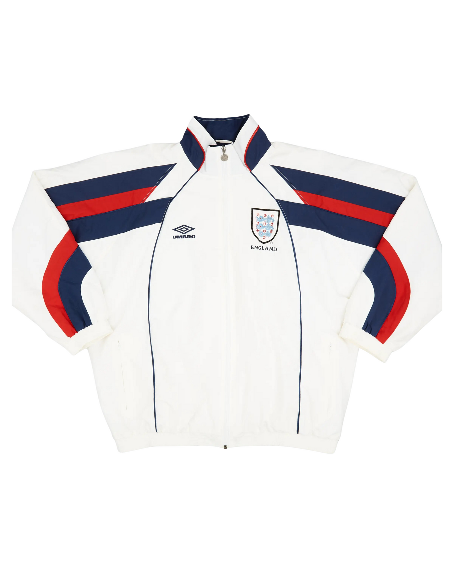 England '98 Vintage Windbreaker - 'White/Red'