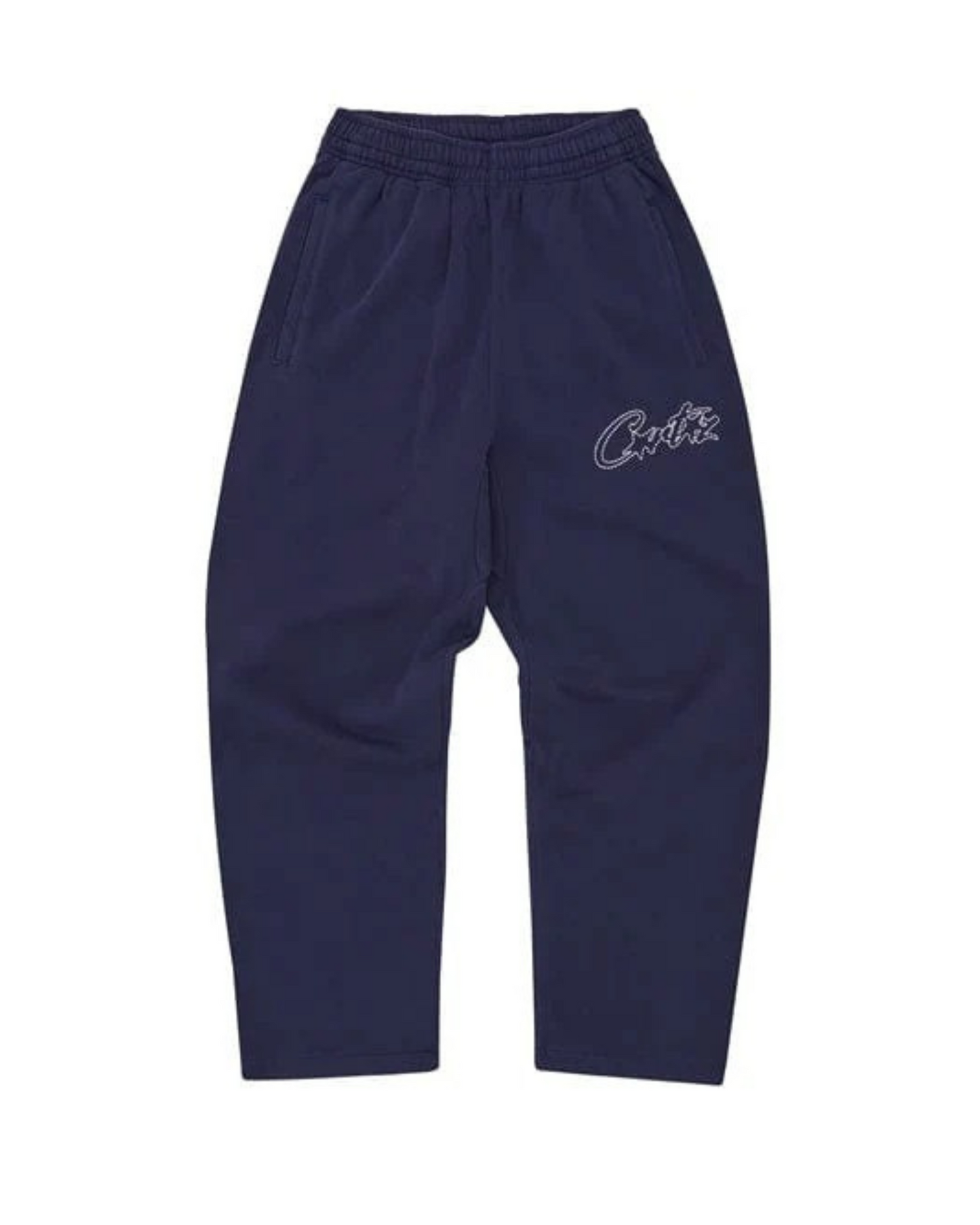 Corteiz Thick Stitch Allstarz Open Hem Pant - "Navy"