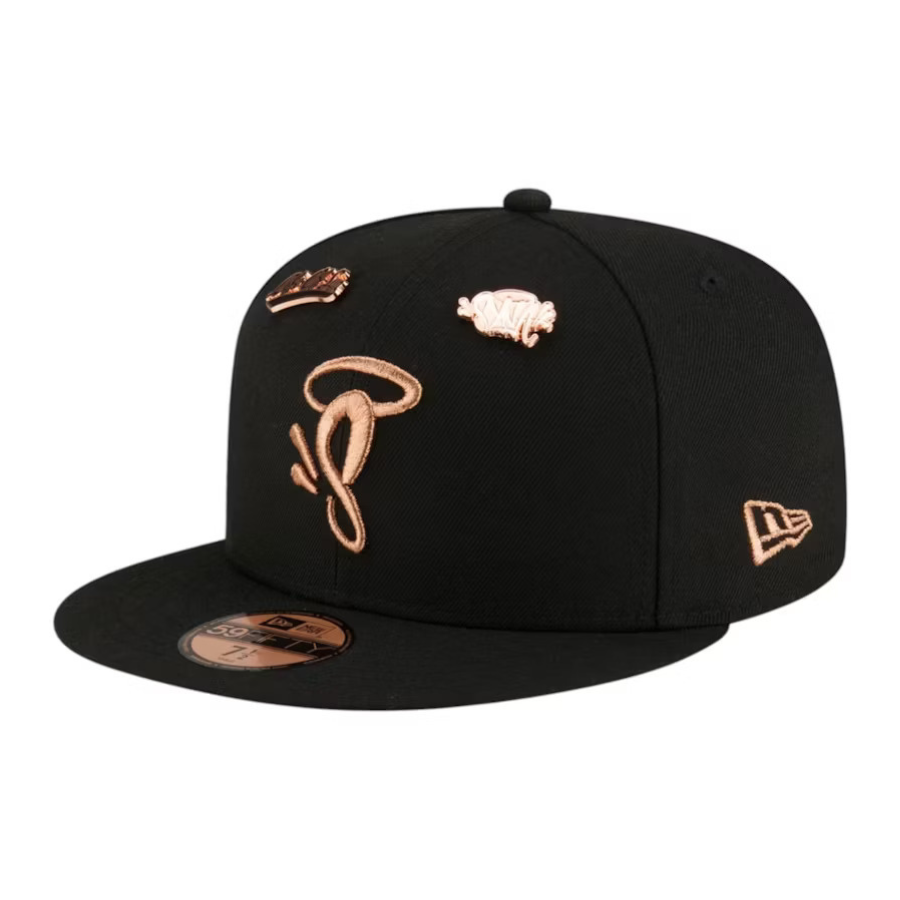 Syna World x New Era 9Fifty Snapback Cap "Black/Rose Gold"