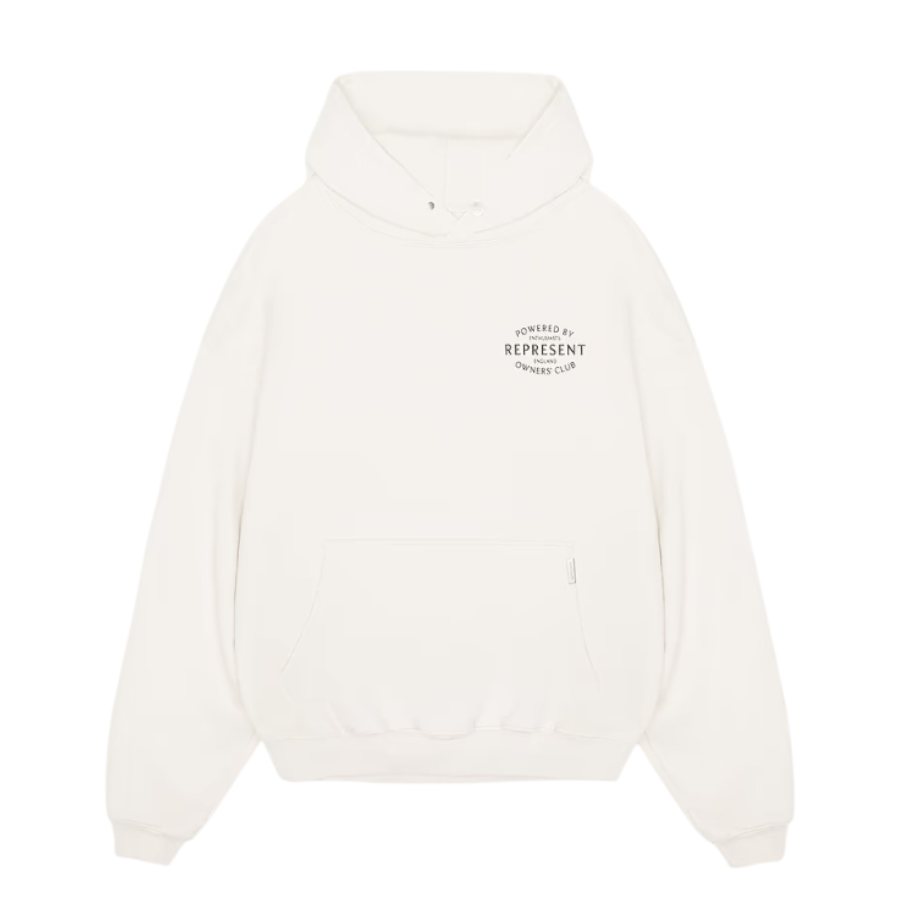 Represent Owners' Club Stamp Hoodie - "Flat White"