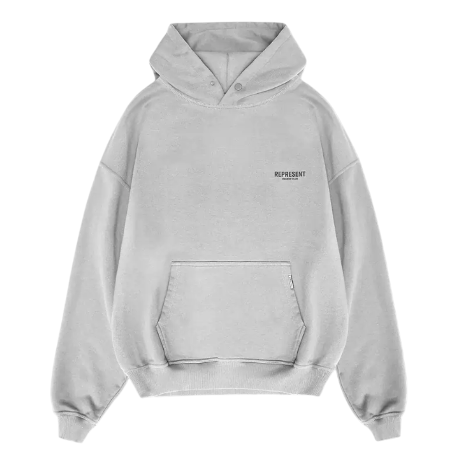 Represent Owners' Club Zip Hoodie - "Ash Grey"