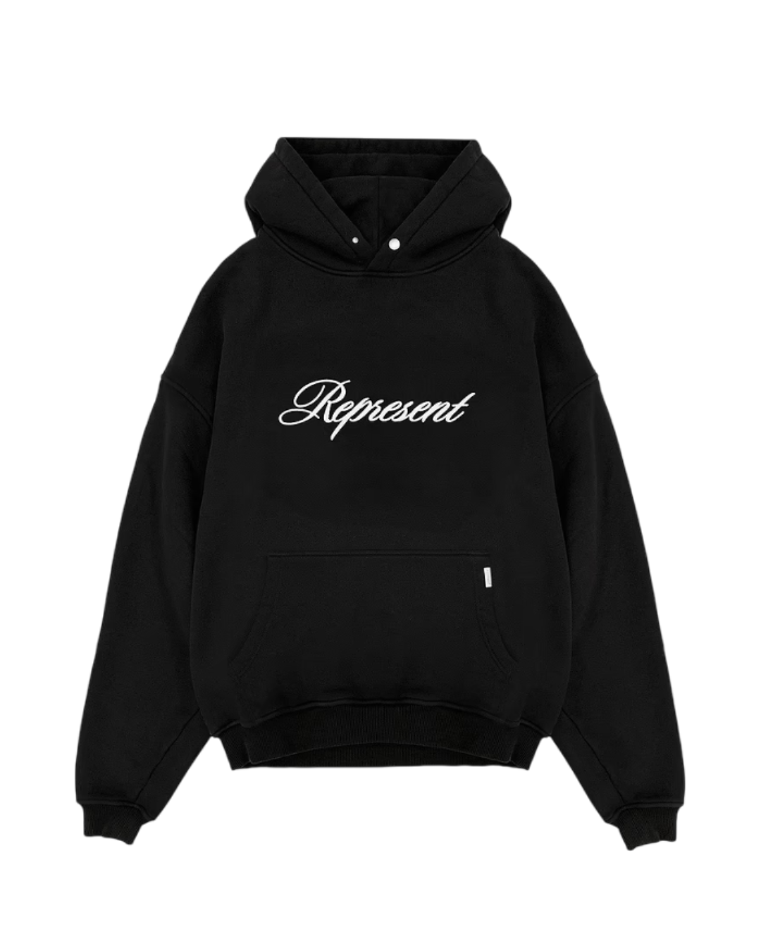 Represent Script Logo Hoodie - Black