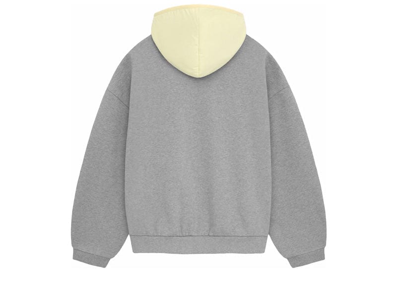 Fear of God Nylon Fleece Hoodie - 'Yellow/Dark Heather Oatmeal'