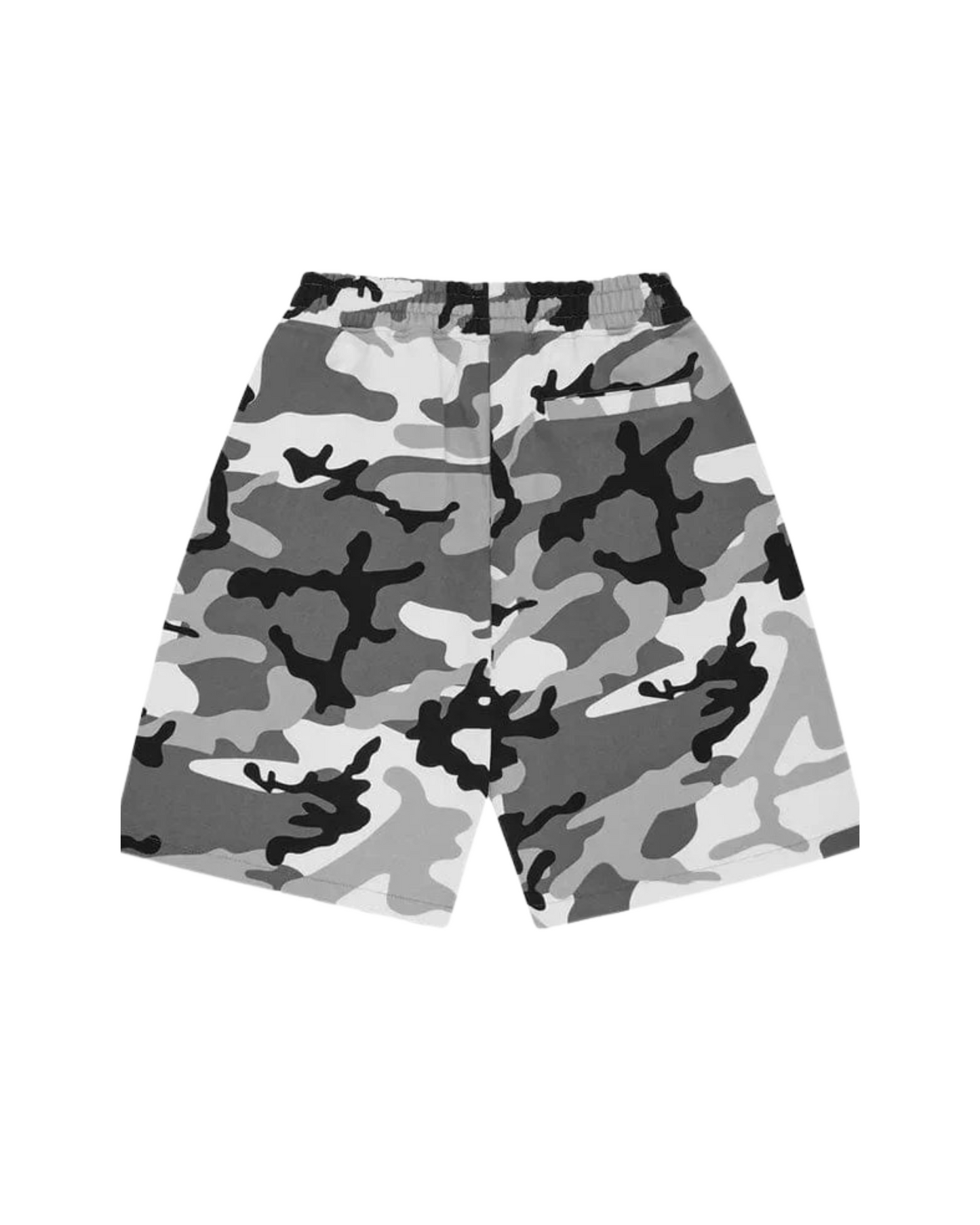 Corteiz Island Puff Print Sweatshort - "Arctic Camo"