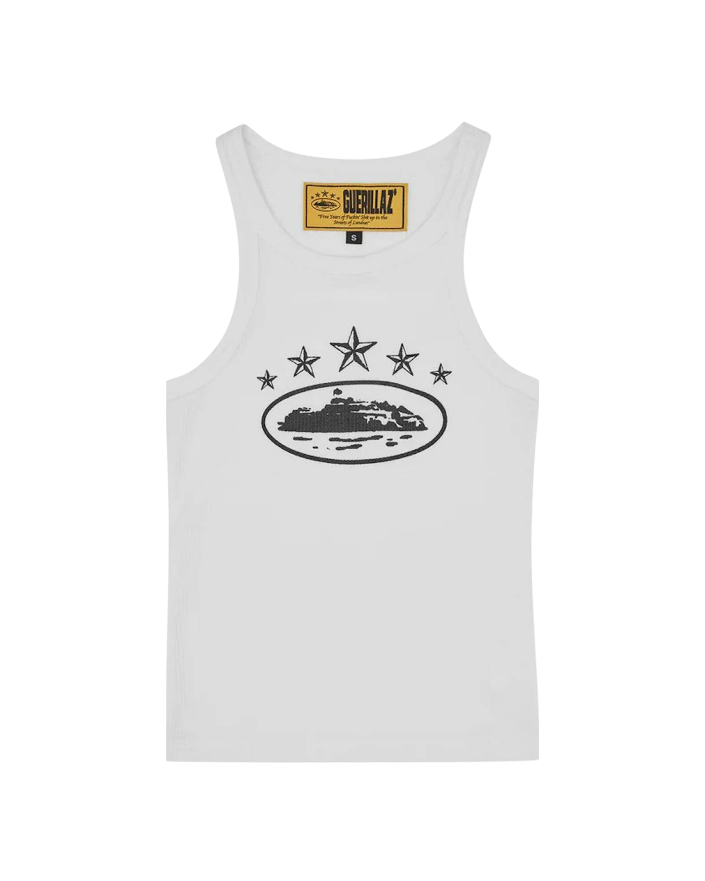 Corteiz 5 Starz Alcatraz Womens Tank Top - "White"