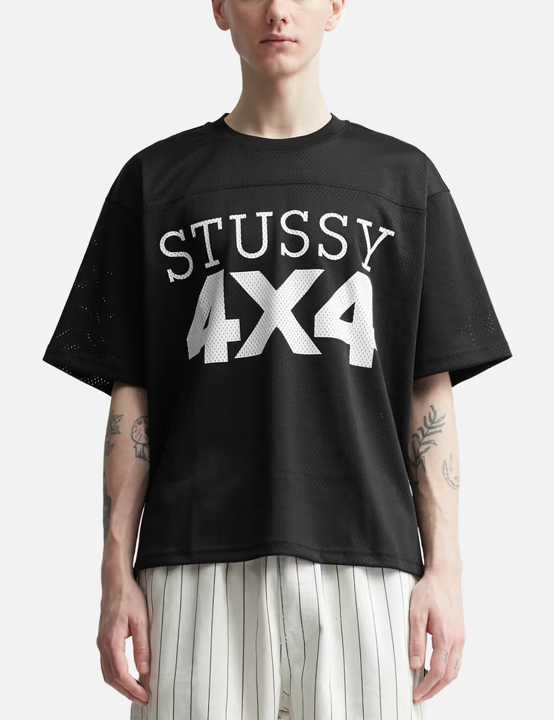 Stüssy 4X4 Mesh Football Jersey - "Black"