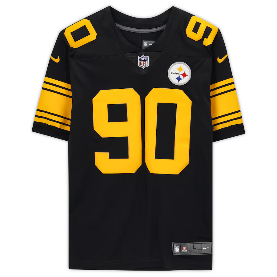 NFL Pittsburgh Steelers Color Rush Limited Jersey T.J. Watt Black #90