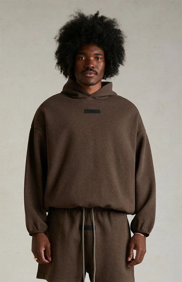 Fear of God Essentials Core Collection Hoodie - "Heather Wood"