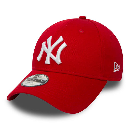 New York Yankees 9FORTY MLB Kids League Basic Scarlet/White Cap