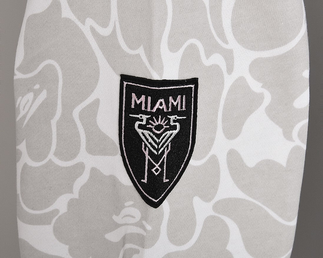 Bape x Inter Miami Camo Hoodie Grey