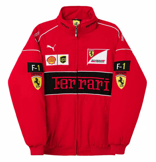 Red Ferrari Vintage Racing Jacket