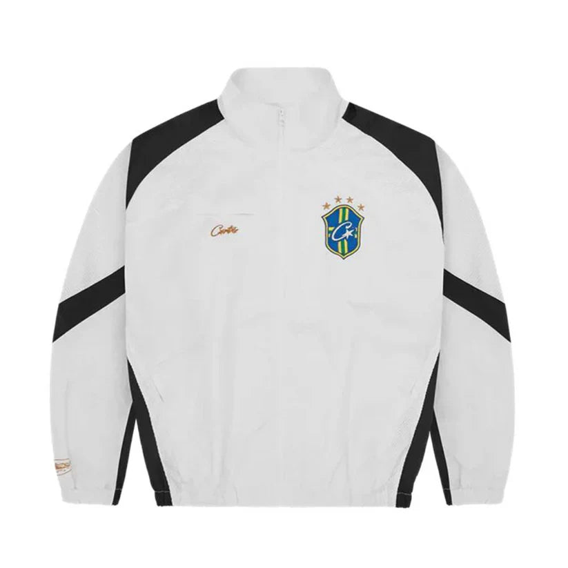 Corteiz Olympic Shuku Brasil Jacket - 'White/Black'