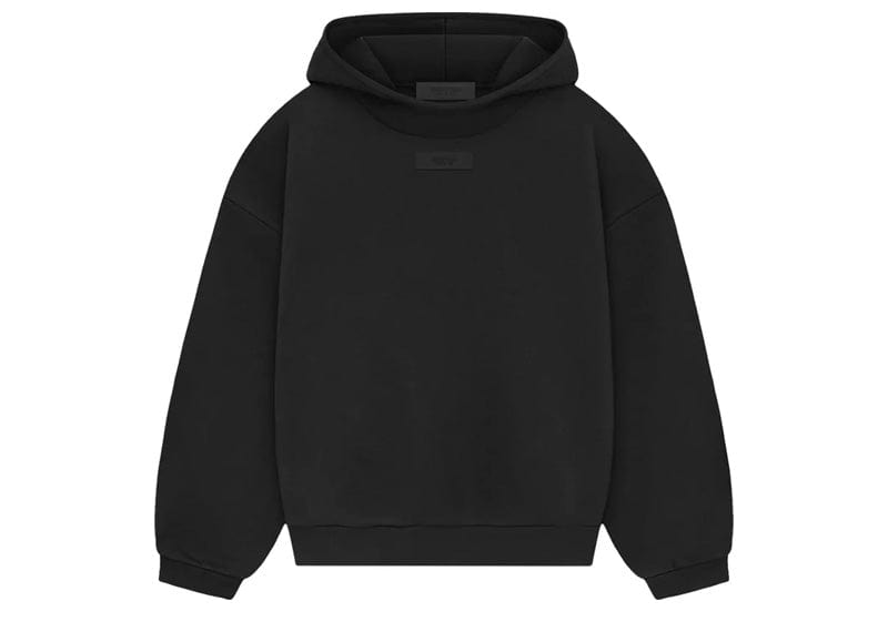 Fear of God Essentials Chest Logo Hoodie - "Jet Black"