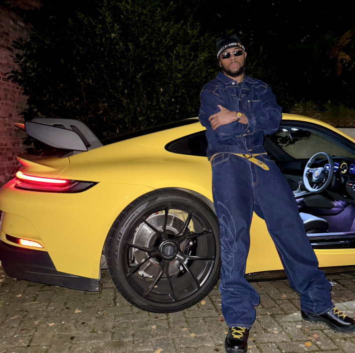 Corteiz Frayed Denim Baggy Jeans - 'Indigo'