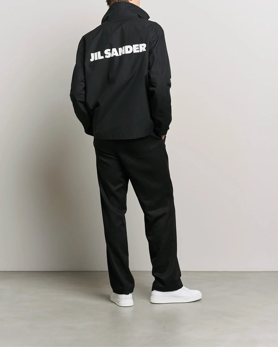 Jil Sander Back Printed Coach Jacket - "Black"