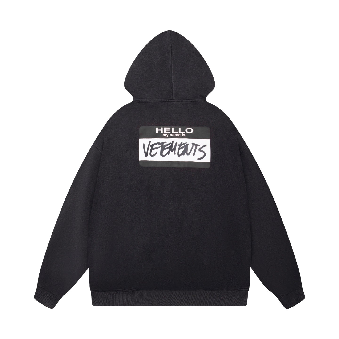 Vetements 'My name is' Hoodie 'Black'