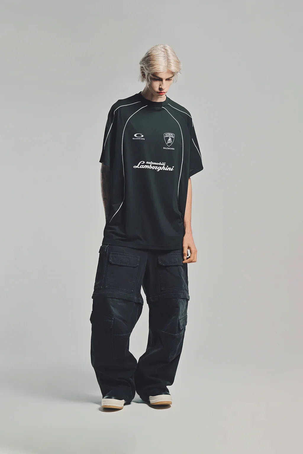 Balenciaga Automobil Lamborghini Oversized Soccer T-shirt