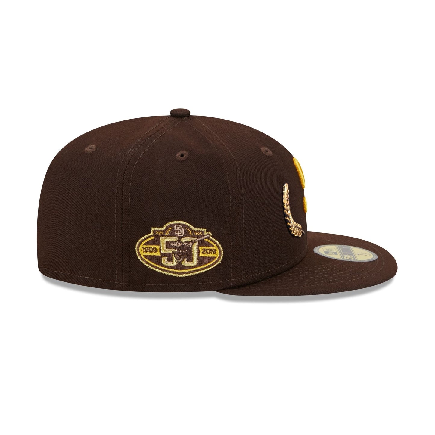 San Diego Padres Gold Leaf 59FIFTY Fitted Hat