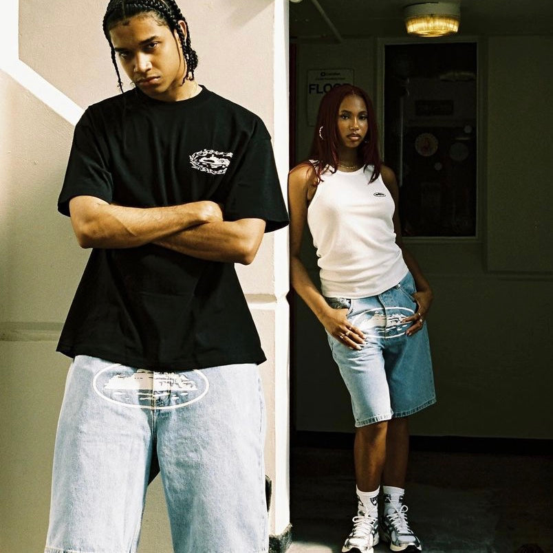 Corteiz OG Denim Shorts - 'Sky Blue'