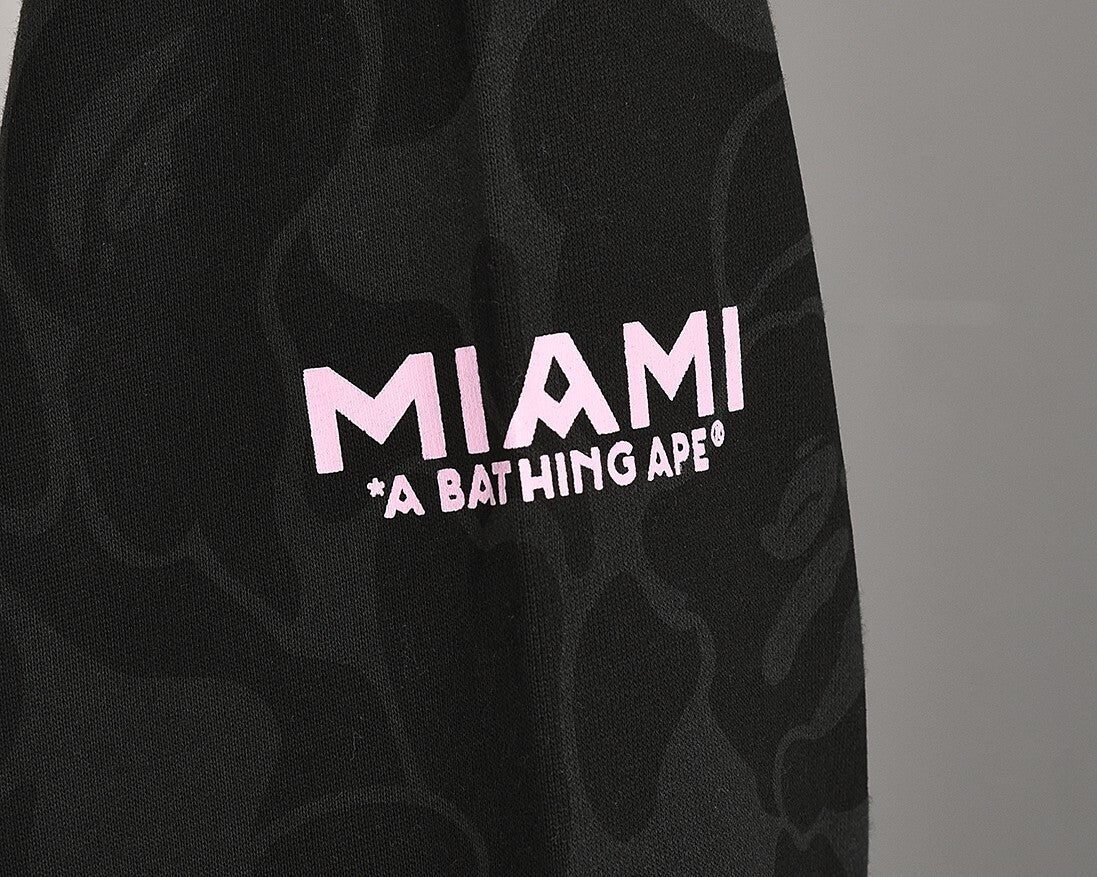 Bape x Inter Miami Camo Hoodie Black