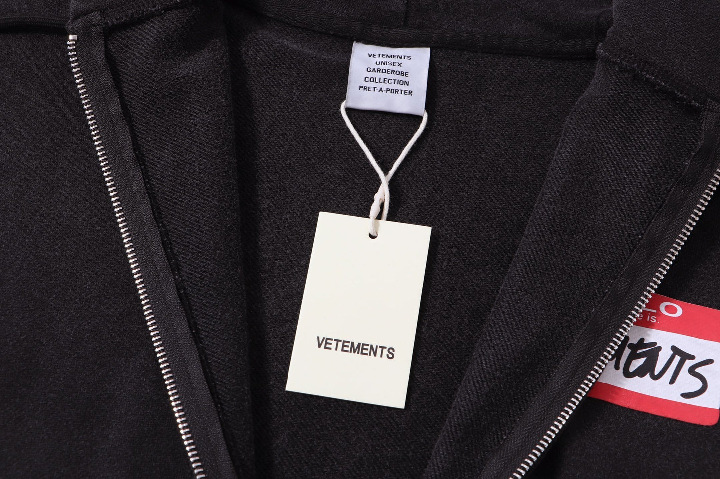 Vetements 'My name is' Hoodie 'Red'