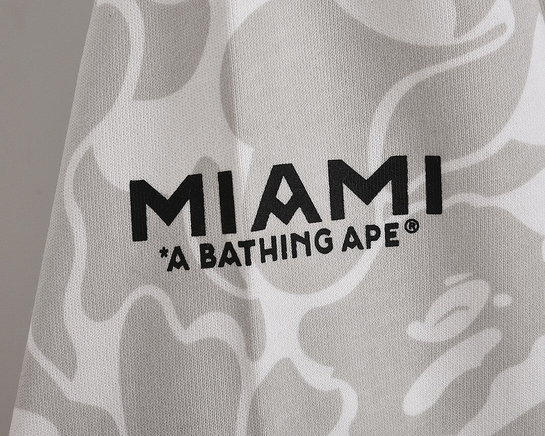 Bape x Inter Miami Camo Hoodie Grey