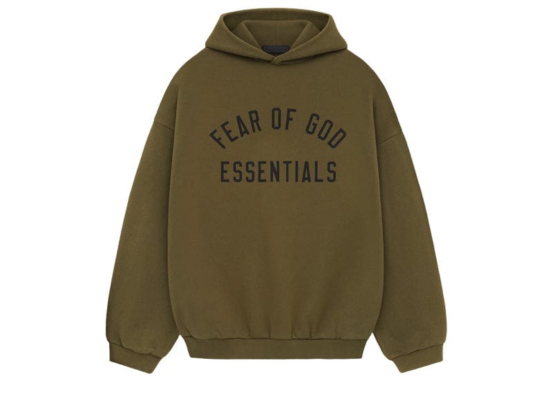 Fear of God Essentials Fleece Hoodie - 'Olive'