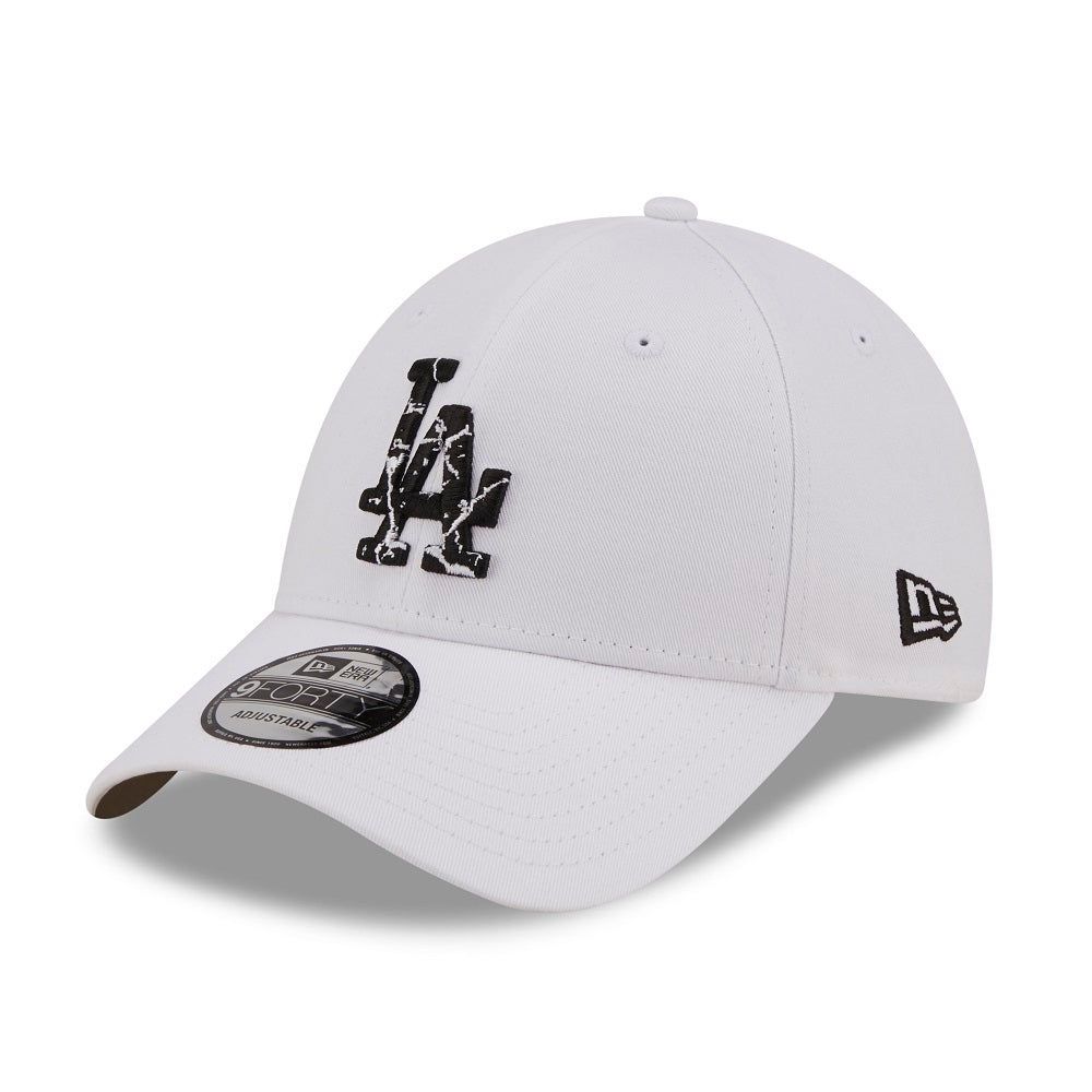 Los Angeles Dodgers 9FORTY Marble Infill White Cap