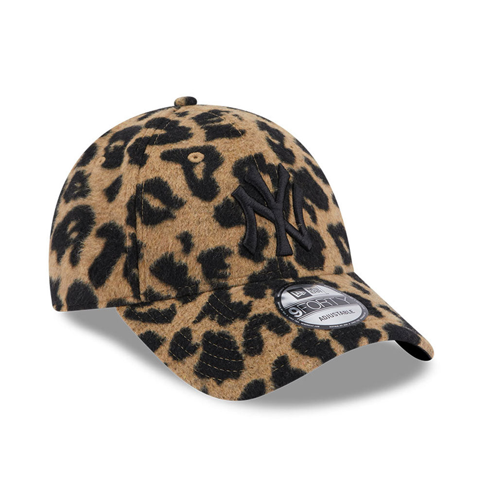 New York Yankees 9FORTY Womens Leopard Camel Cap