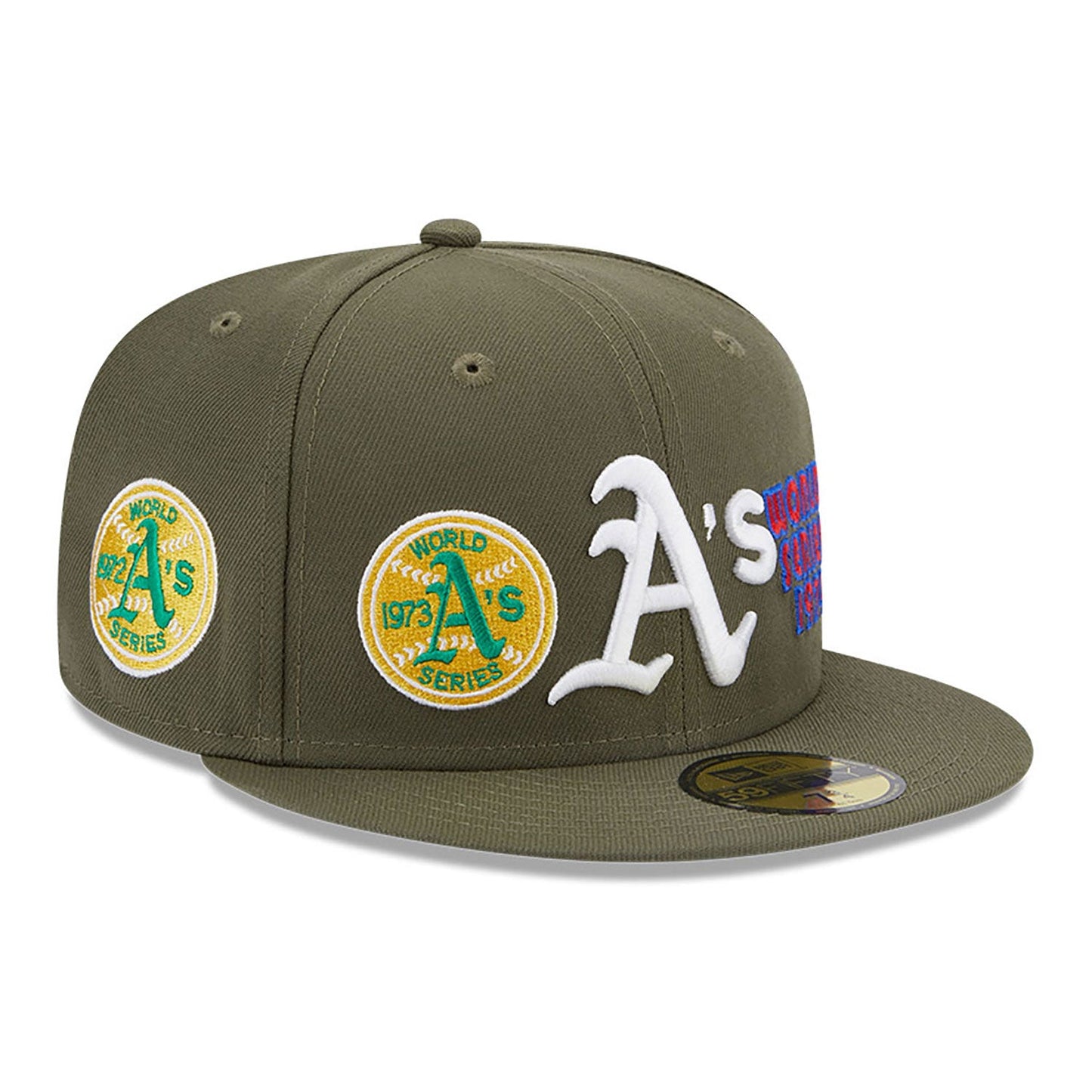 Oakland Athletics 59FIFTY MLB World Series Olive Cap
