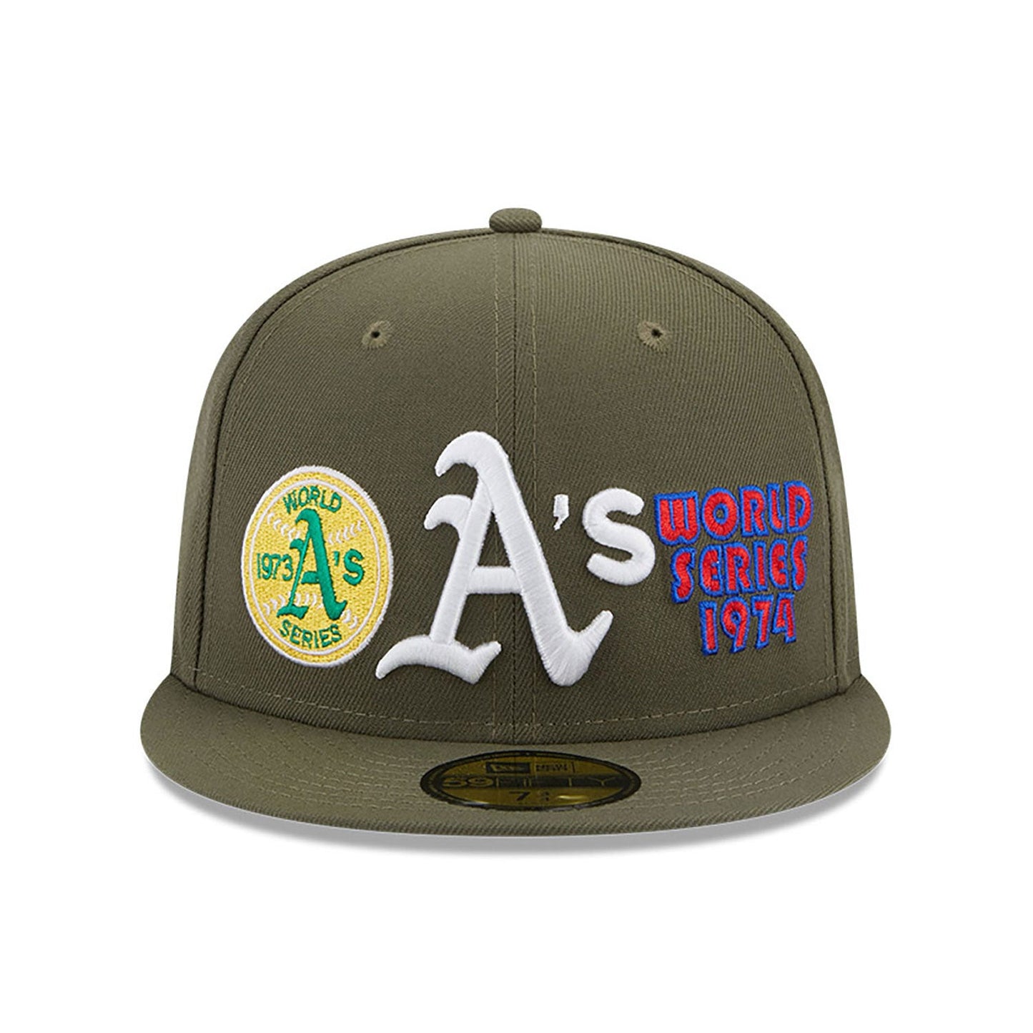Oakland Athletics 59FIFTY MLB World Series Olive Cap