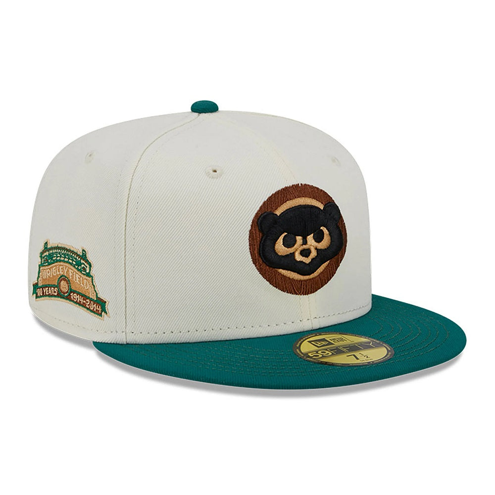 Chicago Cubs 59FIFTY Camp 16753 Stone/Green Cap