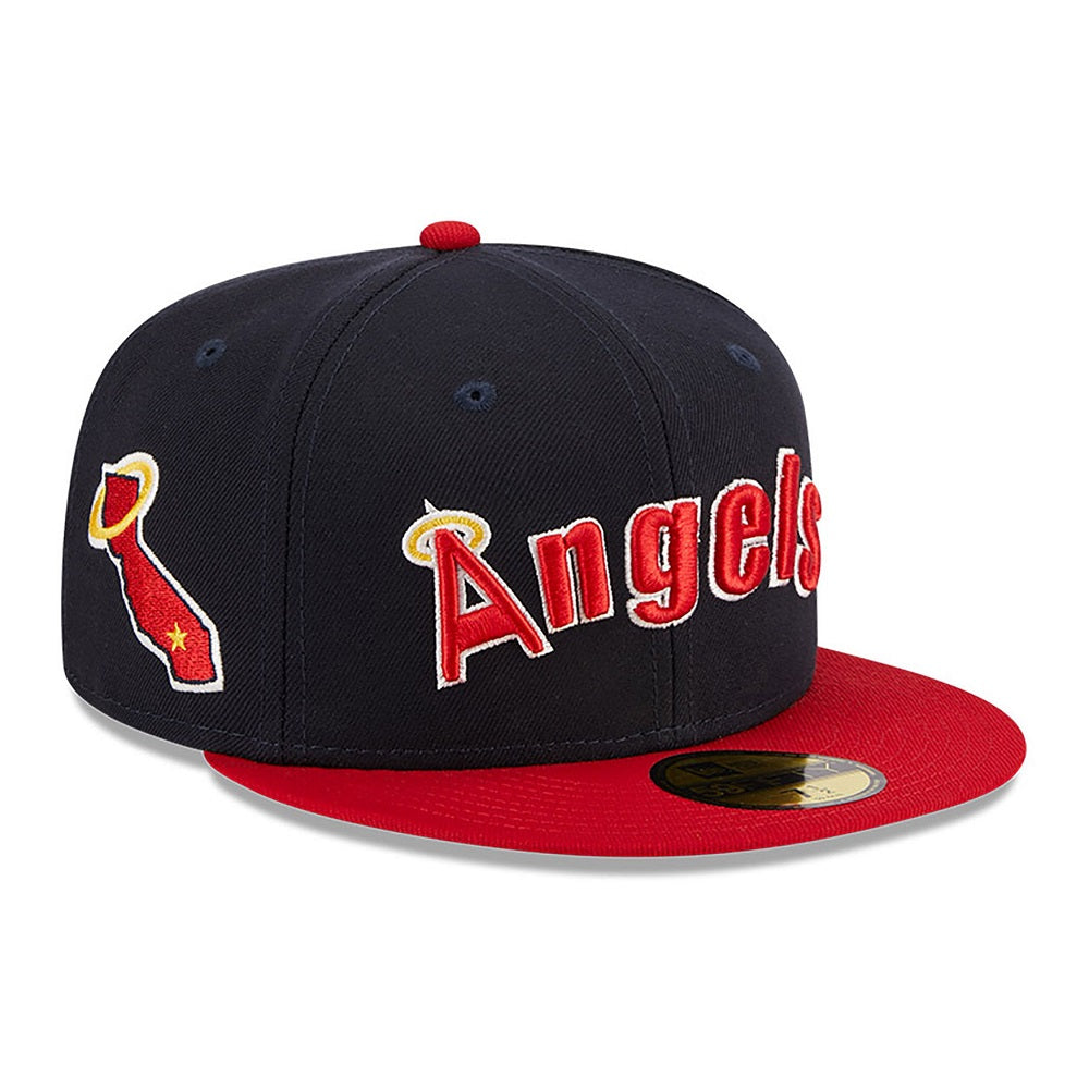 California Angels 59FIFTY Retro Jersey Script Navy/Red Cap