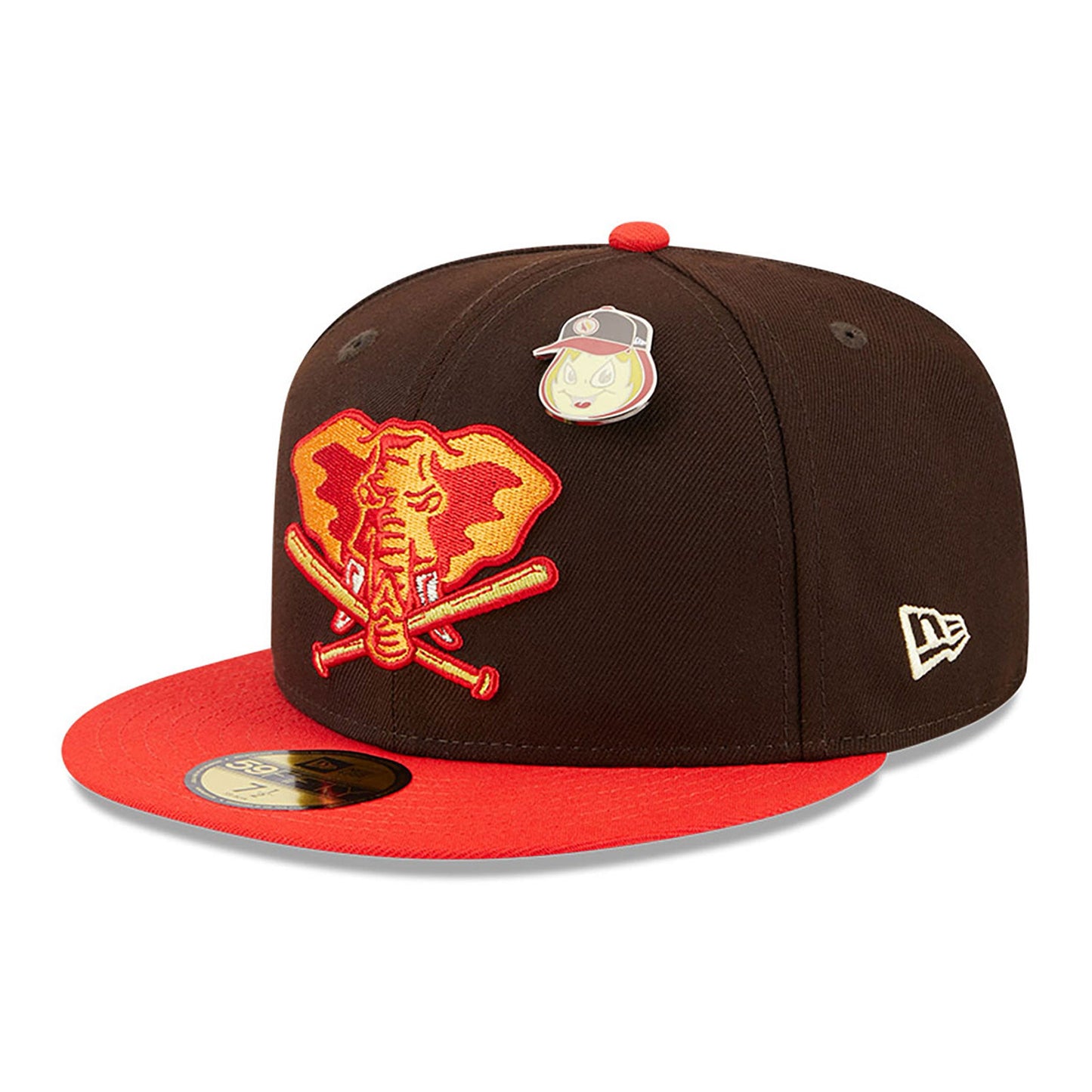 Oakland Athletics 59FIFTY The Elements Brown/Red Cap