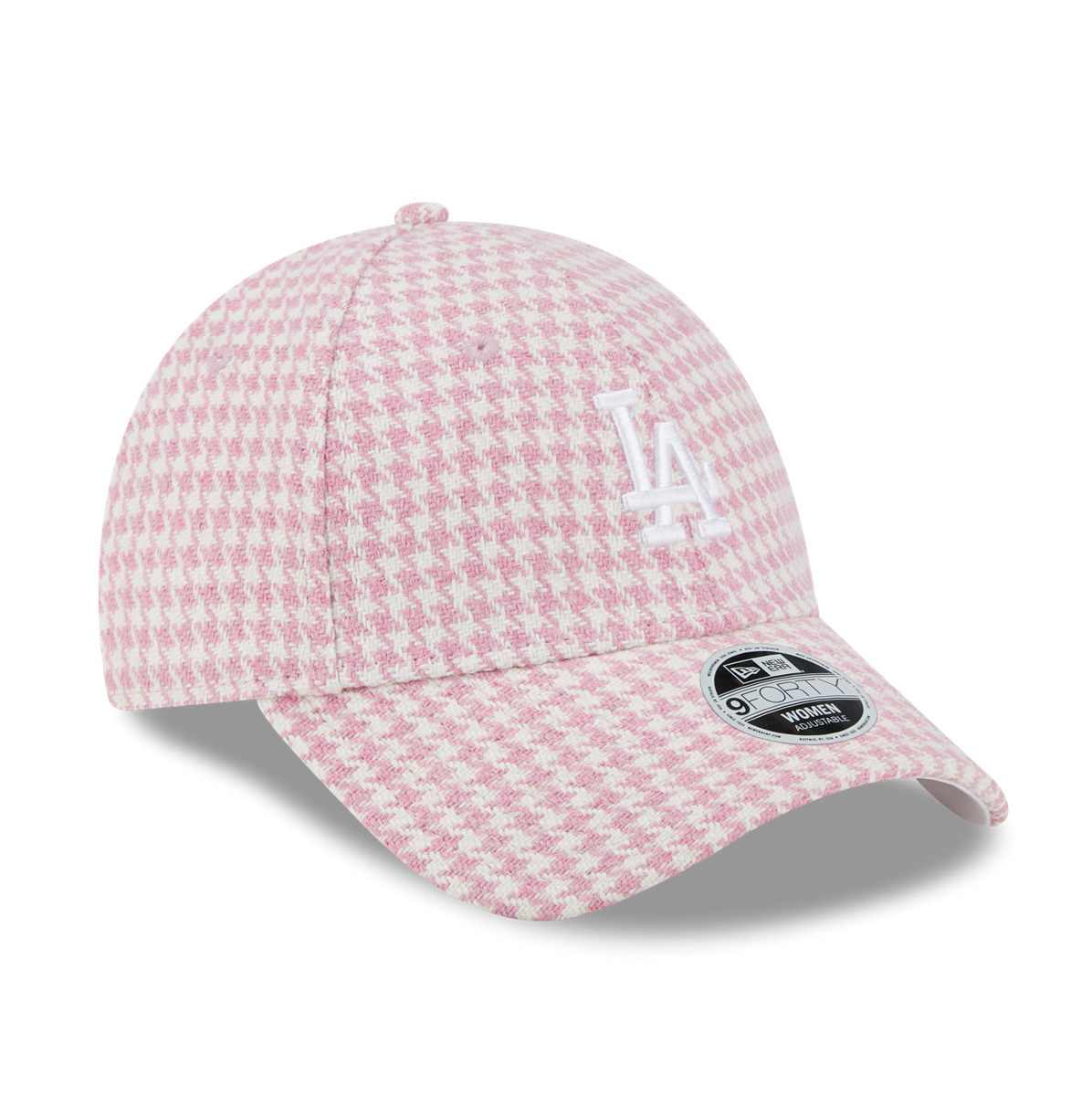 Los Angeles Dodgers 9FORTY Womens Houndstooth Pink Cap