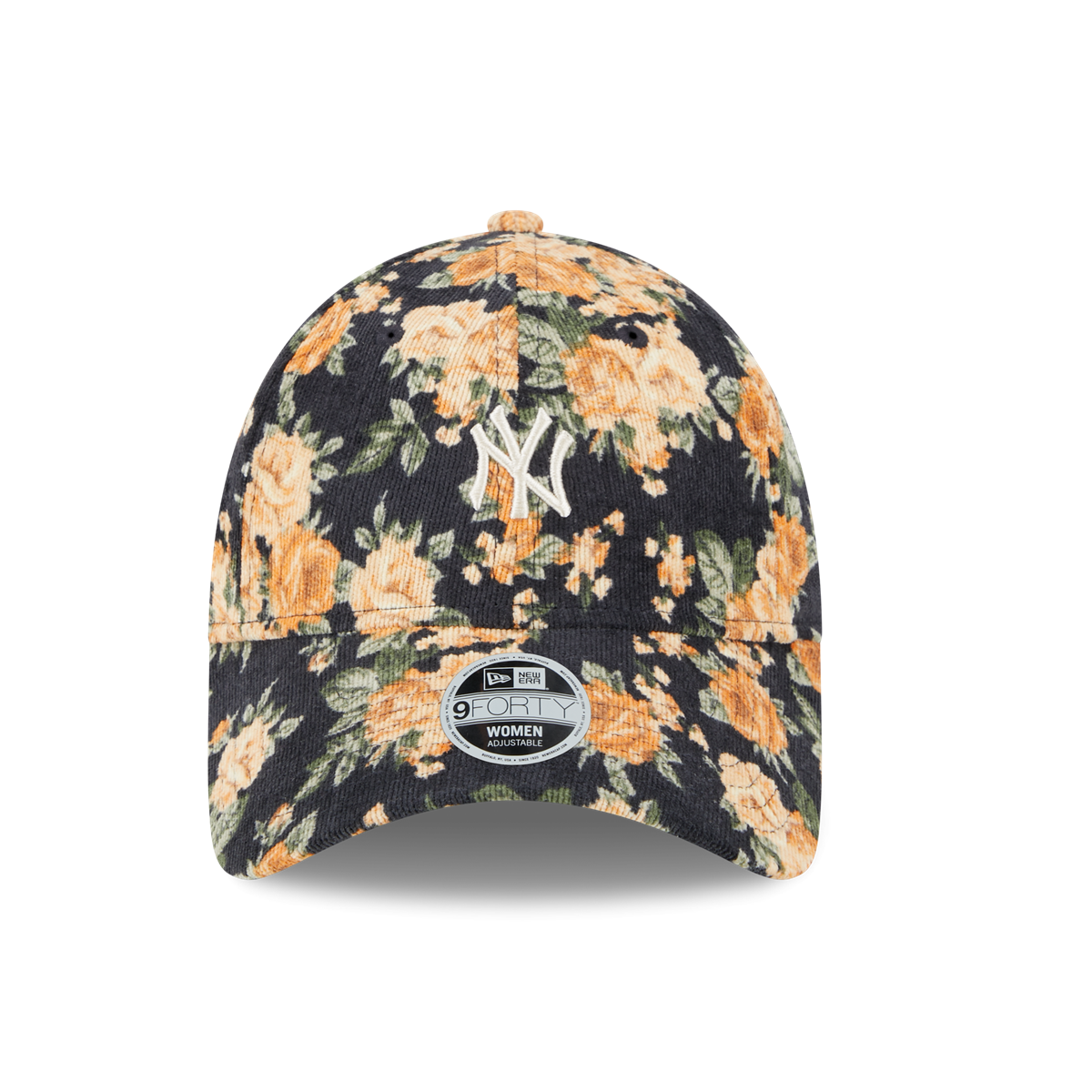 New York Yankees 9FORTY Womens Floral Cord Navy Cap