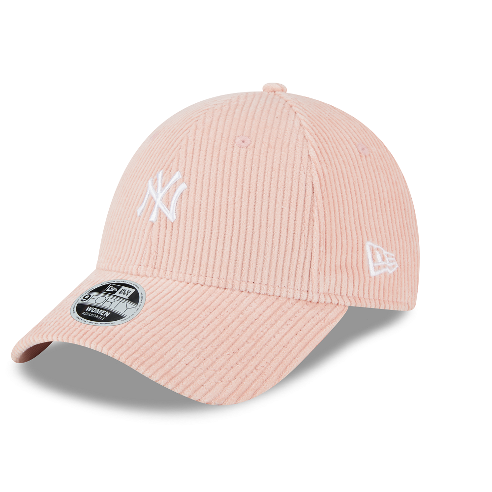 New York Yankees 9FORTY Womens Cord Pink Cap