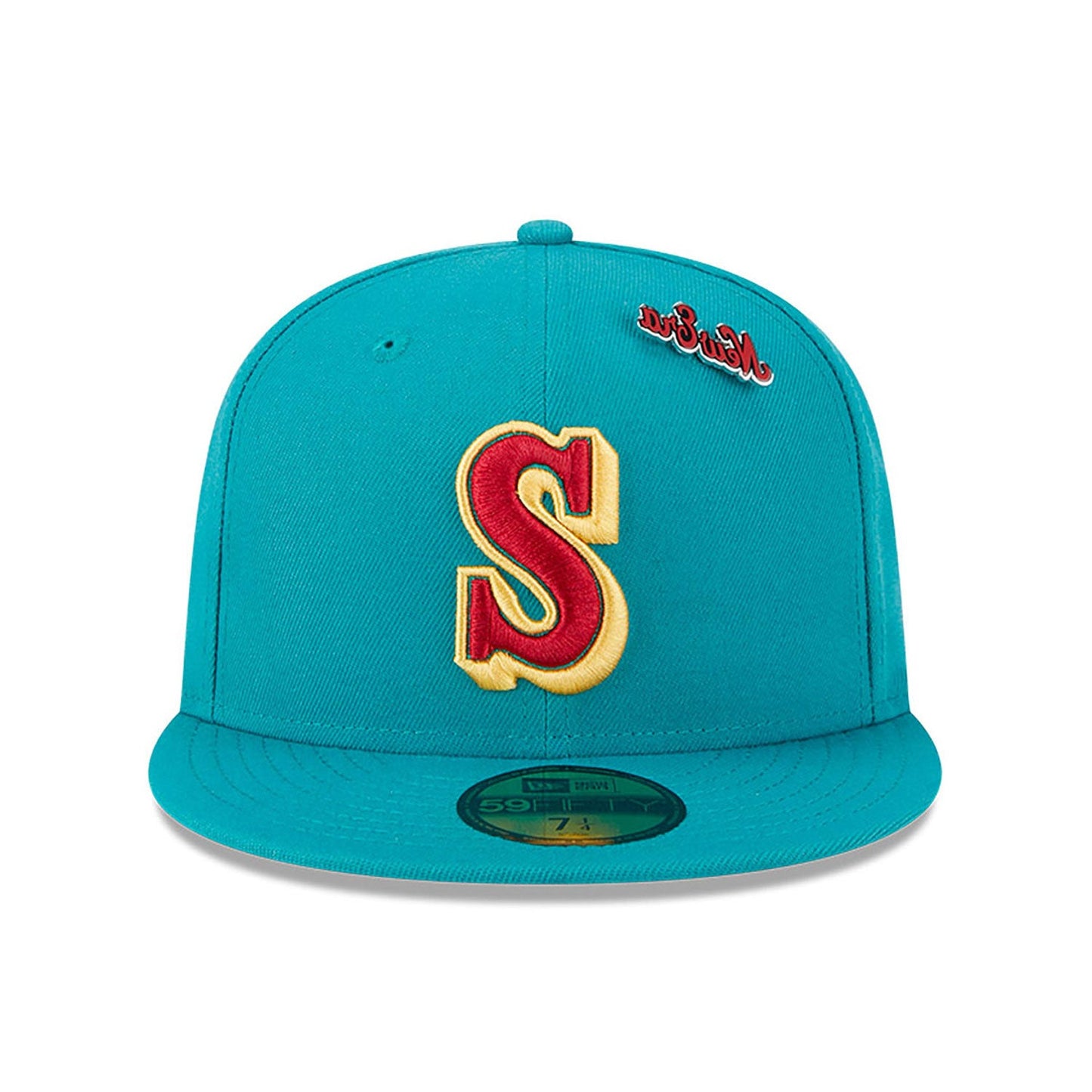 Seattle Mariners 59FIFTY MLB Cooperstown Pin Pack Teal Cap