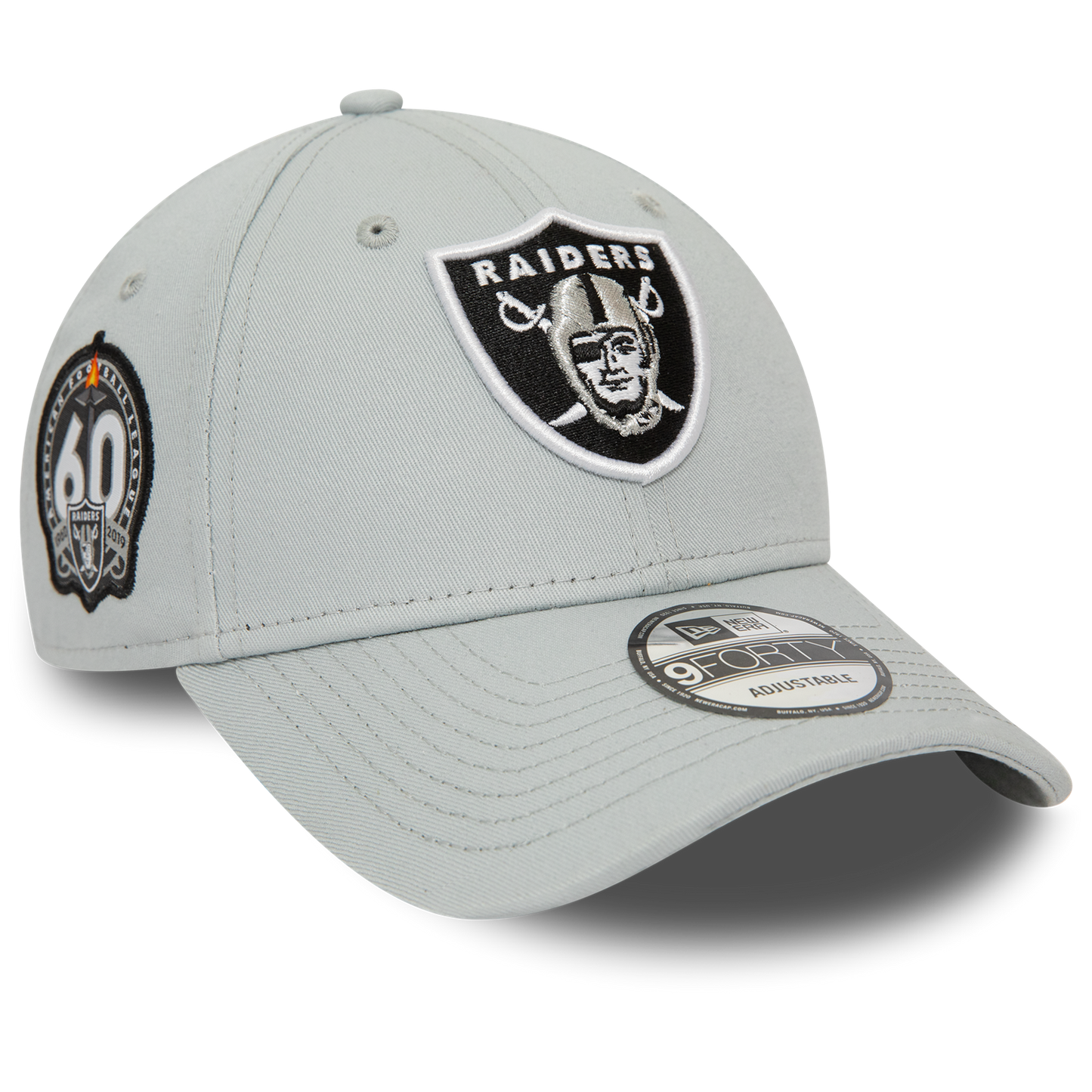 Las Vegas Raiders 9FORTY Side Patch Grey Cap