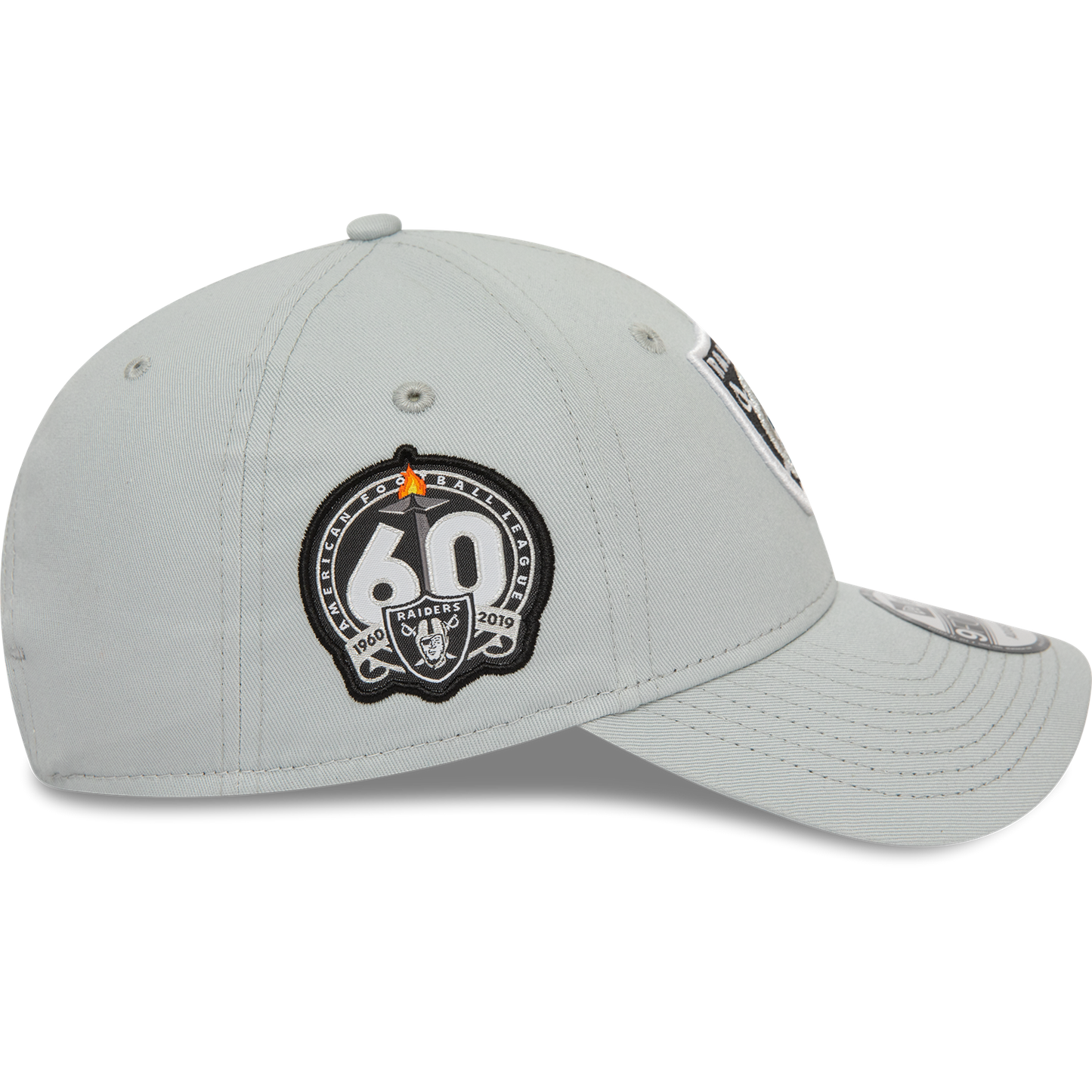 Las Vegas Raiders 9FORTY Side Patch Grey Cap