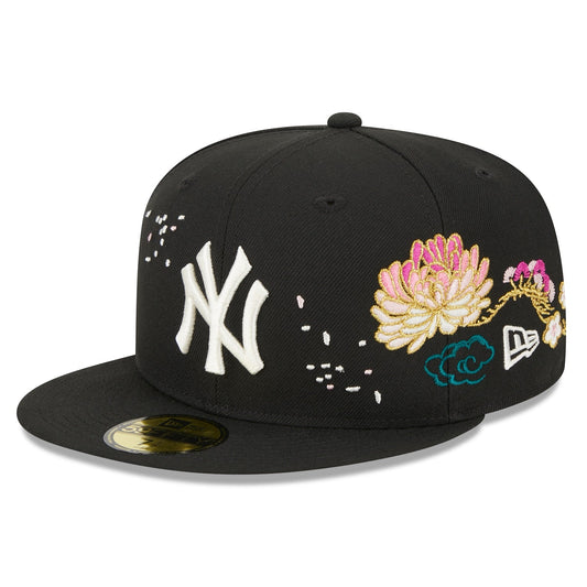 New York Yankees 59FIFTY Cherry Blossom Black Cap